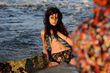 GNTM-Luise zog sich am Strand aus