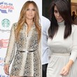 Jennifer Lopez und Kim Kardashian setzen beide auf die extremen Overknees
