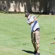 Justin versuchte sich beim Golfen