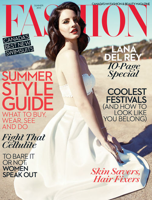 Lana Del Rey ziert aktuell das Cover vom Fashion Magazine in Kanada