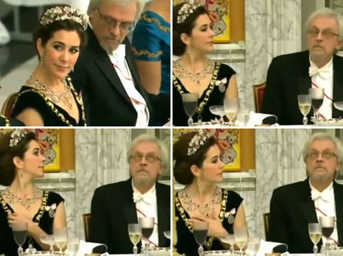 Prinzessin Mary - Der Gatte der finnischen Präsidentin hat Spaß an Prinzessin Marys Ausschnitt Prinzessin Mary - Der Gatte der finnischen Präsidentin hat Spaß an Prinzessin Marys Ausschnitt