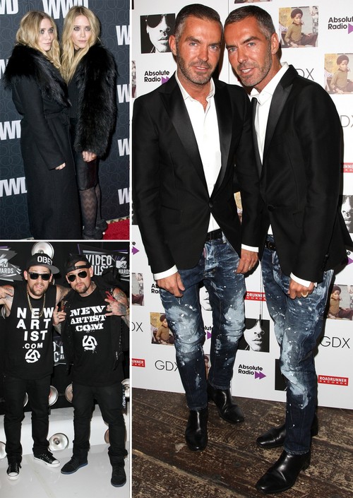 Benji Madden, Joel Madden, Mary-Kate Olsen, Ashley Olsen - Die Twin-Look Stars mögen es auch in Sachen Mode identisch Benji Madden, Joel Madden, Mary-Kate Olsen, Ashley Olsen - Die Twin-Look Stars mögen es auch in Sachen Mode identisch