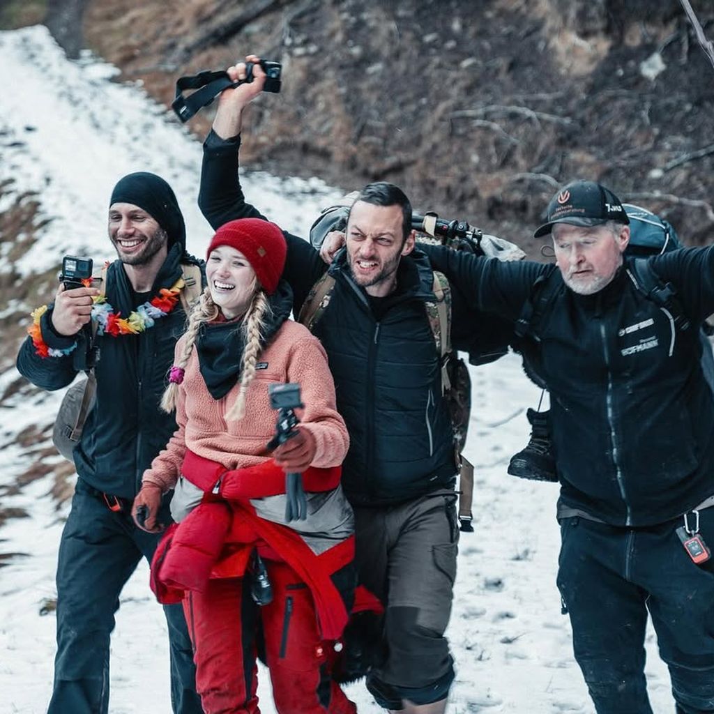 Gewinner der 4. Staffel "7 vs. Wild": Flying Uwe, Julia Beautx, Joe Vogel und Joey Kelly