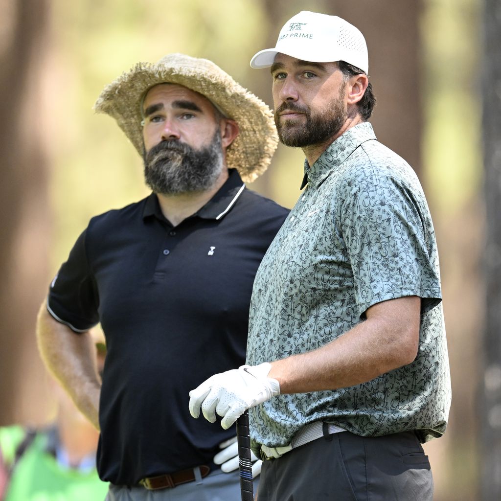 Jason und Travis Kelce beim American Century Championship Golfturnier, Juli 2025