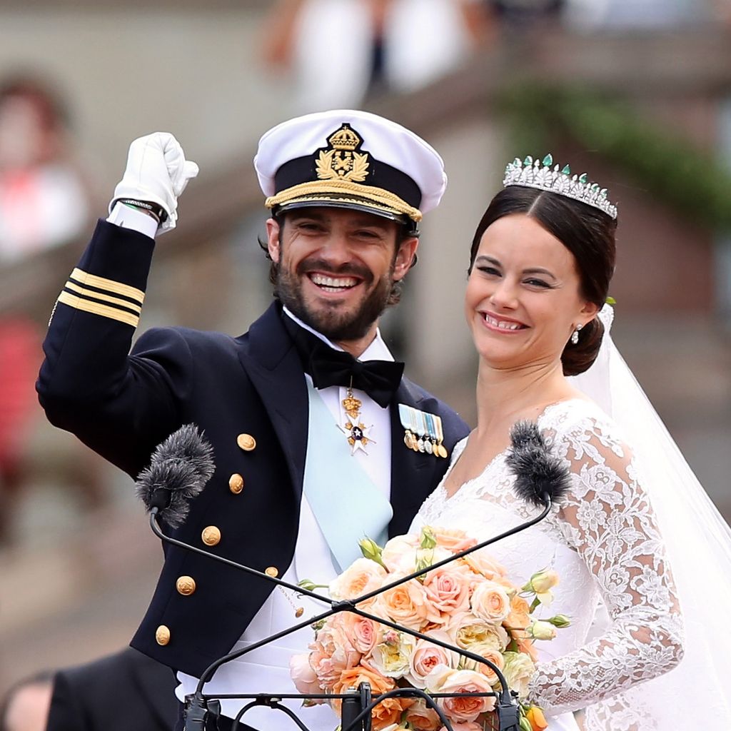 Prinz Carl Philip und Prinzessin Sofia bei ihrer Hochzeit im Mai 2015