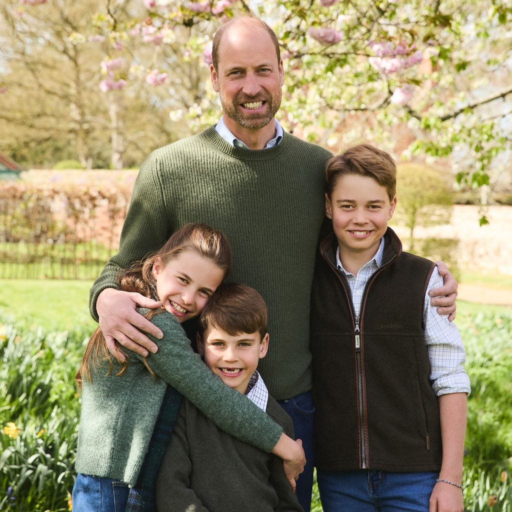 Prinz William mit seinen Kindern Charlotte, Louis und George, 2025