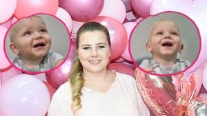 Grinsebacken: So groß sind Sarafina Wollnys Zwillinge schon!