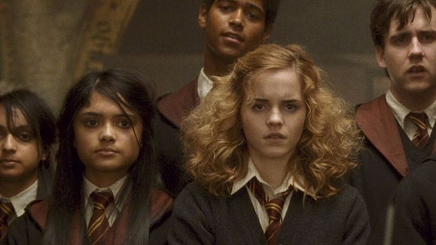 Emma Watson mit ihren Co-Stars in "Harry Potter"