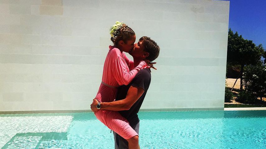 Model Alena Gerber und Fußballer Clemens Fritz