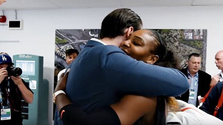 Alexis Ohanian und Serena Williams nach einem Tennismatch
