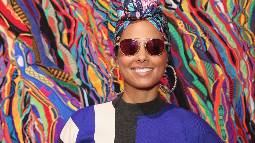 Alicia Keys bei der von ihrem Mann organisierten Kunstausstellung "No Comission" in Berlin