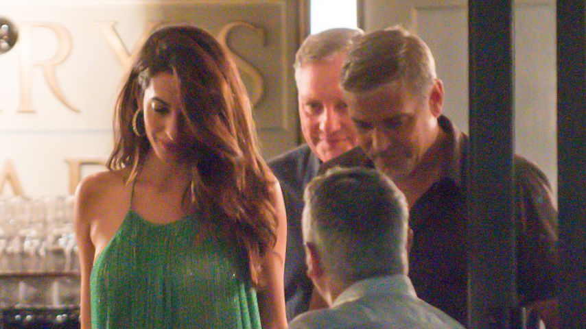 Amal und George Clooney in Cernobbio, Italien