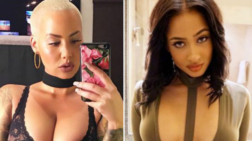 Klebe-BH vs. XXL-Busen: Amber Rose quetscht sich in Mode-Hit