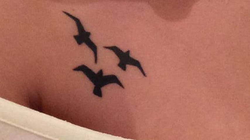 Angelina Hegers Tattoo im Jahr 2014