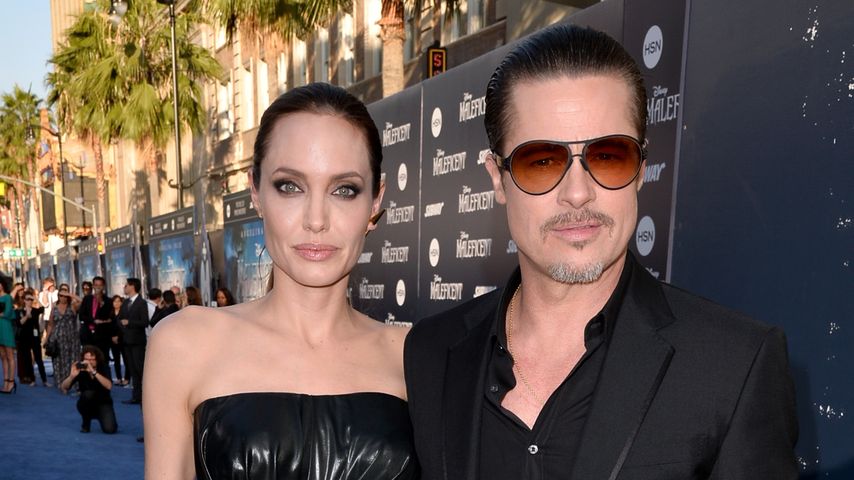 Angelina Jolie und Brad Pitt bei der Premiere von "Maleficent" in Hollywood