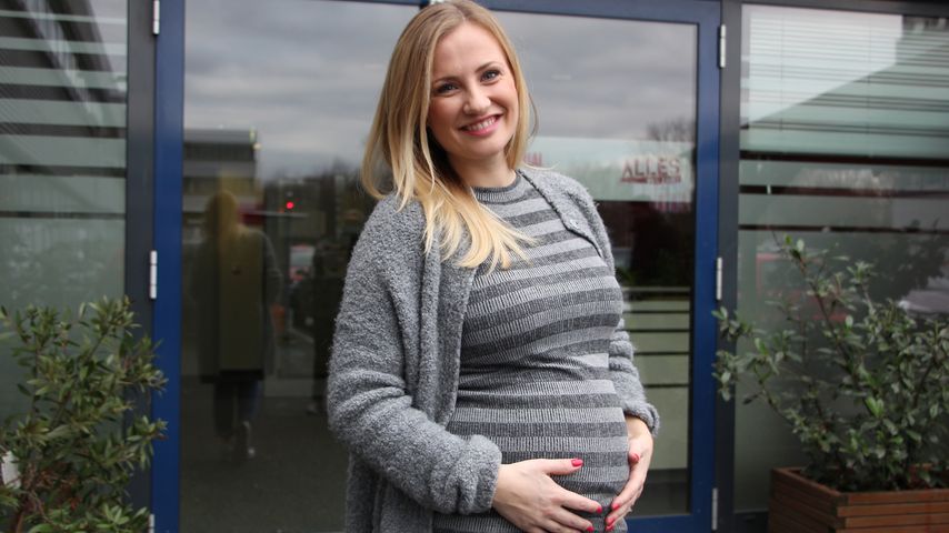 Ania Niedieck während ihrer Schwangerschaft mit Tochter Charlotte