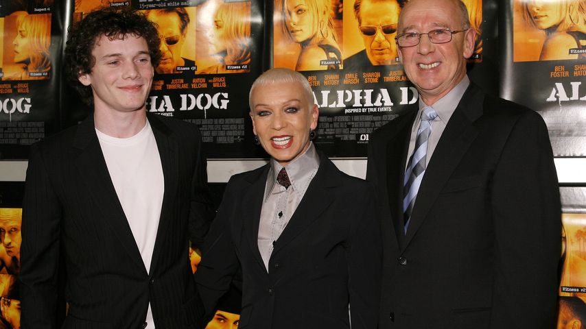 Anton Yelchin mit seiner Mutter Irina and seinem Vater Victor, Januar 2007