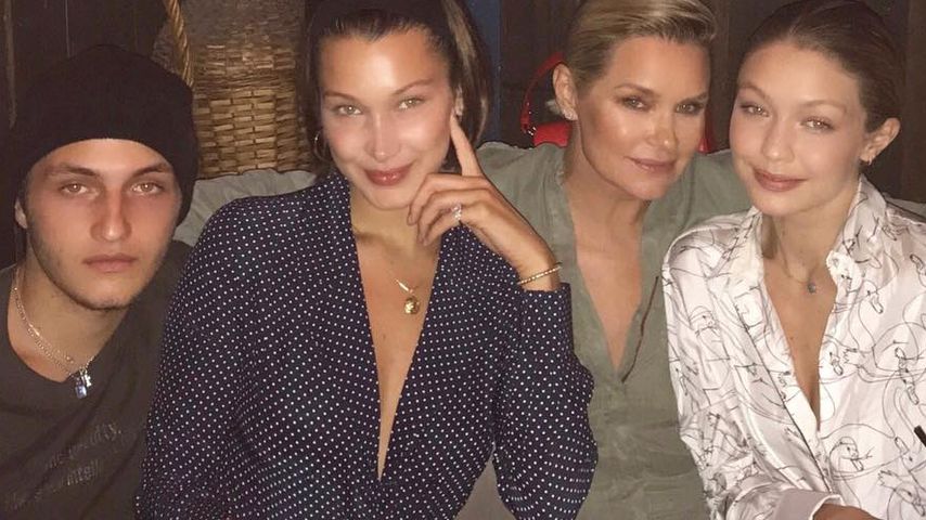 Anwar, Bella, Yolanda und Gigi Hadid