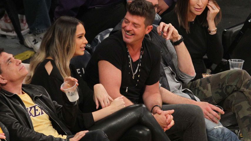 April Love Geary und Robin Thicke 2018 in Los Angeles