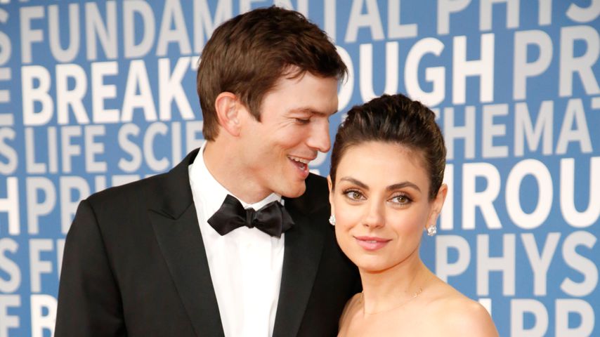 Ashton Kutcher und Mila Kunis beim 2018 Breakthrough Prize