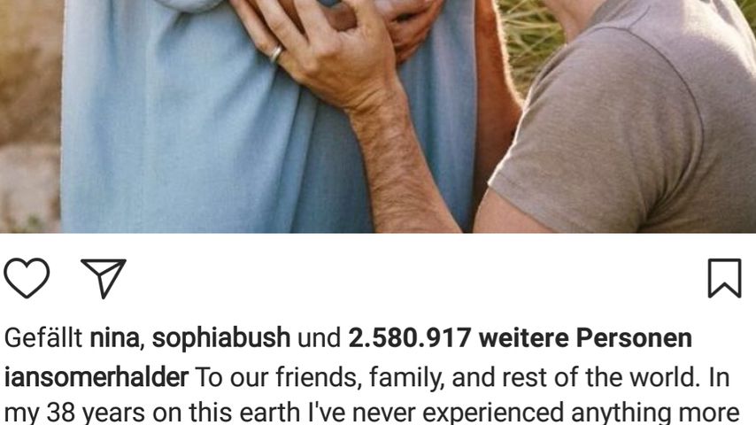 Baby-Post von Ian Somerhalder