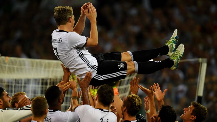 Bastian Schweinsteiger nach seinem letzten Länderspiel