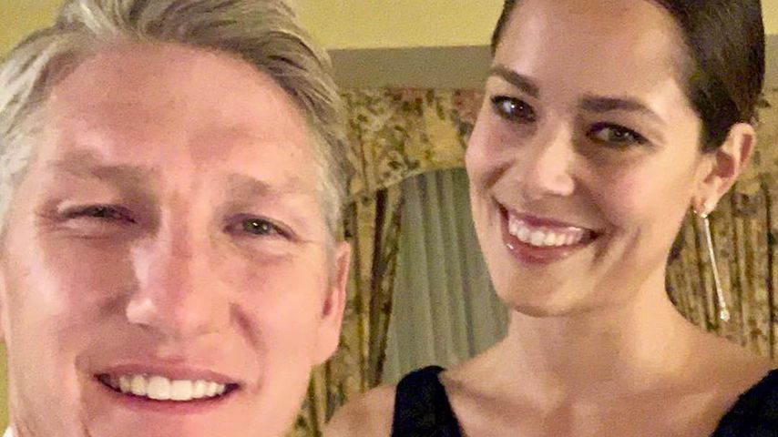 Seltener Auftritt: Schweini latscht seiner Ana aufs Kleid!