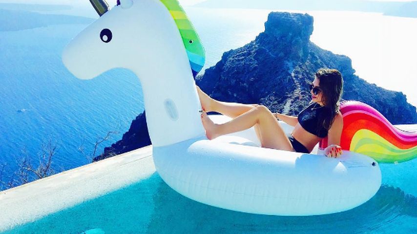 Bibi Heinicke im Urlaub in Griechenland