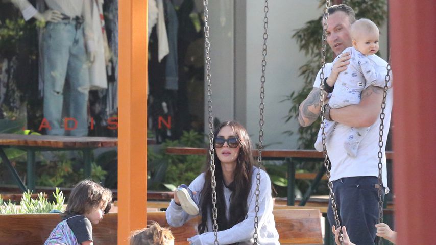 Megan Fox und Brian Austin Green mit Bodhi (links) und Journey