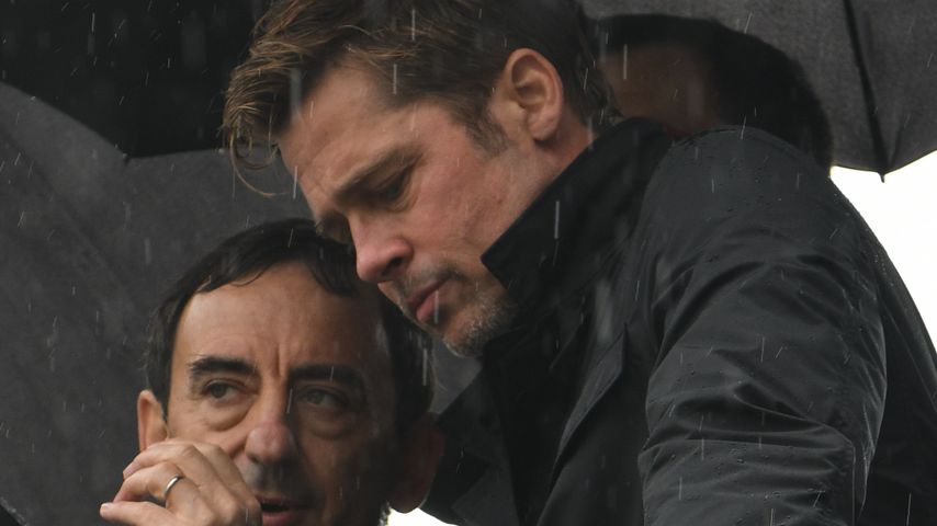 Brad Pitt im Regen
