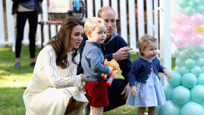 Prinz George, Herzogin Kate, Prinz William und Prinzessin Charlotte
