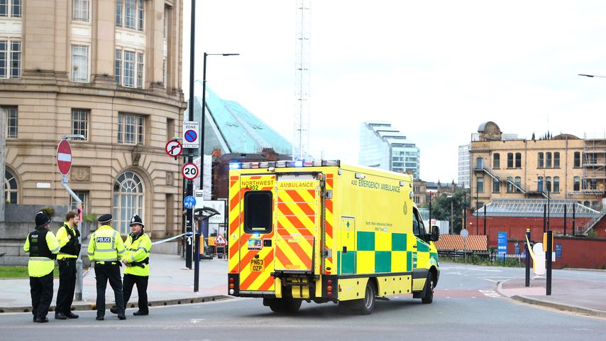 Die britische Polizei sperrt das Gelände um die Manchester Arena ab