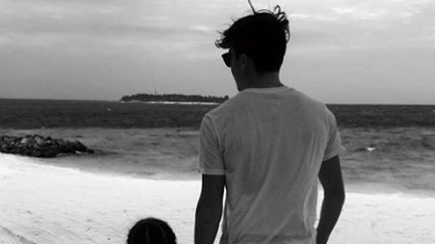 Brooklyn Beckham mit seiner kleinen Schwester Harper Seven