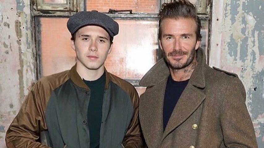 Brooklyn mit seinem Vater David Beckham