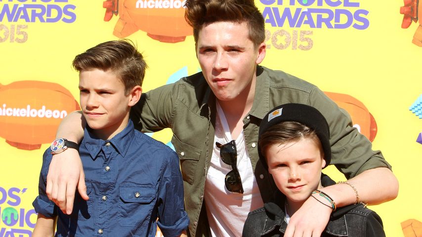 Brooklyn Beckham, Romeo Beckham und Cruz Beckham