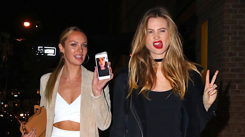 Candice Swanepoel und Behati Prinsloo bei der "VS Fashion Show screening afterparty" in New York