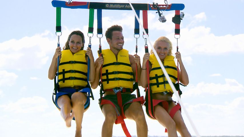Cara Suckert, Sebastian Pannek und Erika Dorodnova beim Date