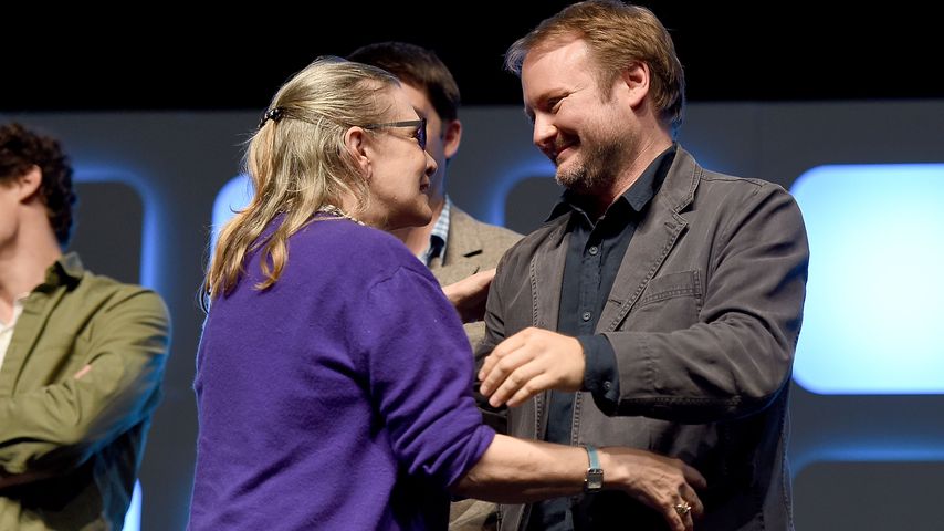 Carrie Fisher und Rian Johnson auf der Star Wars Celebration 2016