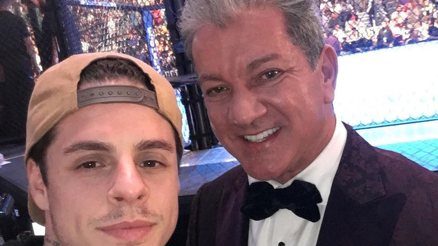 Casper Smart mit UFC-Kommentator Bruce Buffer in Las Vegas