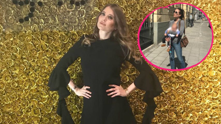 Cathy Hummels: Erster Frühlings-Spaziergang mit Baby Ludwig!