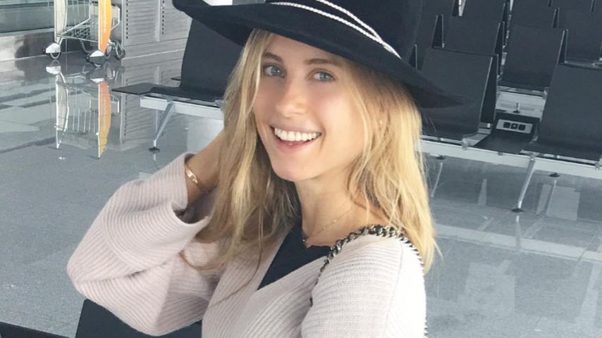 Cathy Hummels am Flughafen in München