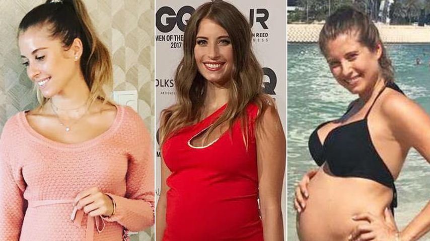 Cozy, sexy oder im Bikini: Cathys schönste Schwanger-Looks