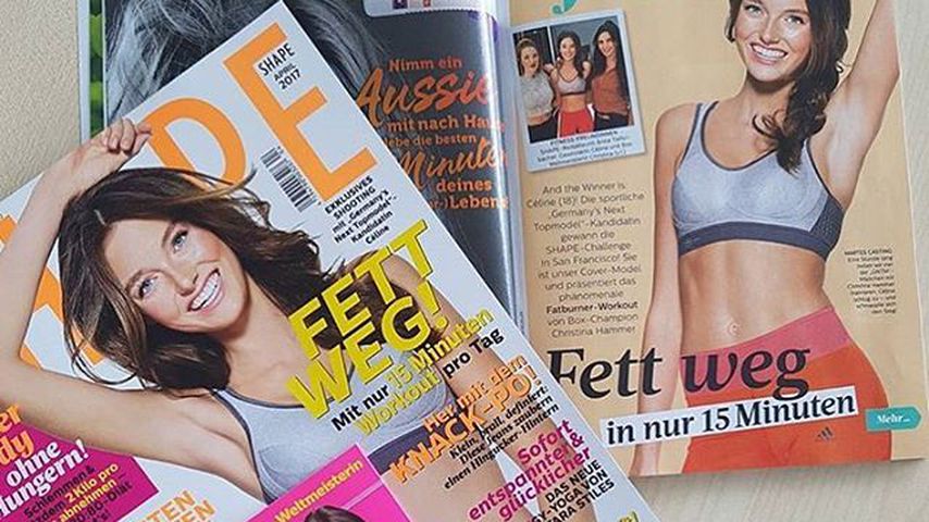 Céline Bethmann auf dem Cover der Shape