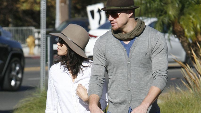 Channing Tatum und Jenna Dewan mit ihrem Kind