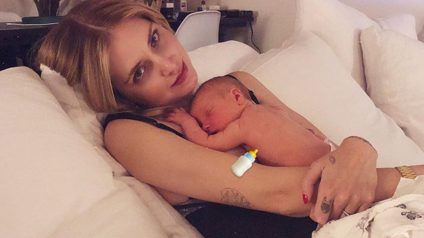 Chiara Ferragni mit ihrem Sohn