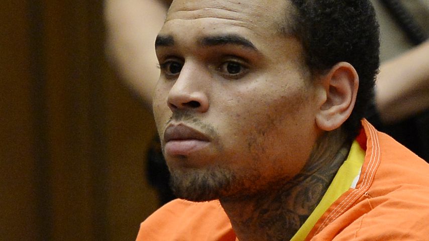 Chris Brown bei einer Anhörung