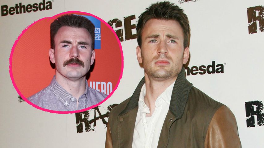 Kaum wiedererkannt: Chris Evans nach Trennung mit Schnäuzer