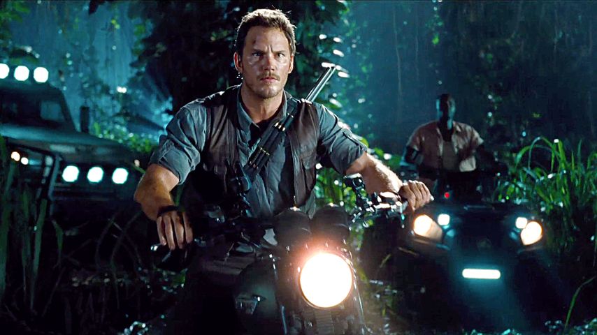 Chris Pratt in einer Szene von "Jurassic World"