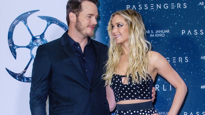 Chris Pratt und Jennifer Lawrence im Hotel "Adlon" in Berlin