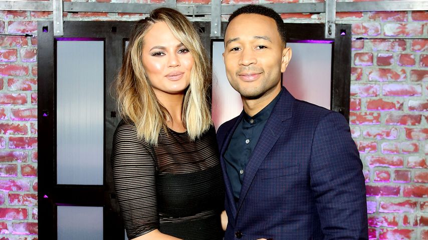 Chrissy Teigen und Ehemann John Legend bei einer TV-Aufzeichnung in Hollywood